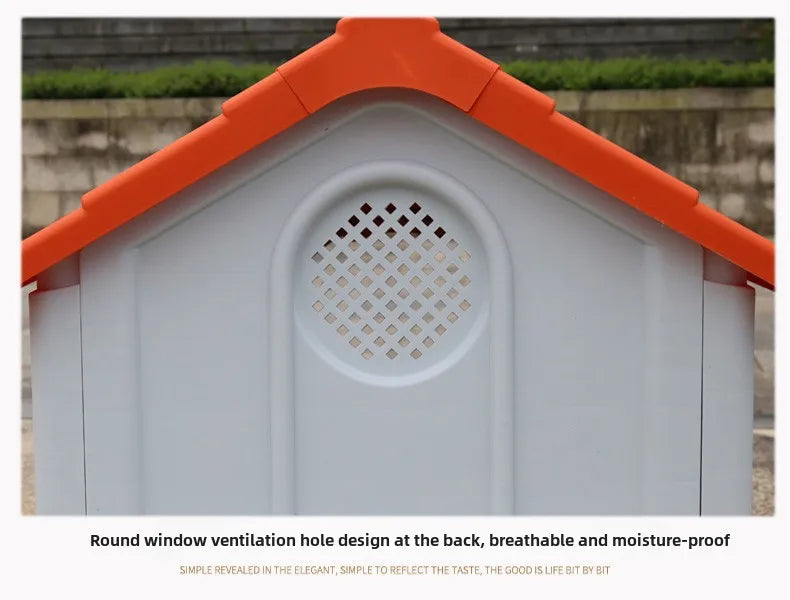 Outdoor kennel with toilet, sun protection in summer, universal in all seasons, outdoor rain-proof dog house, warm in winter, s