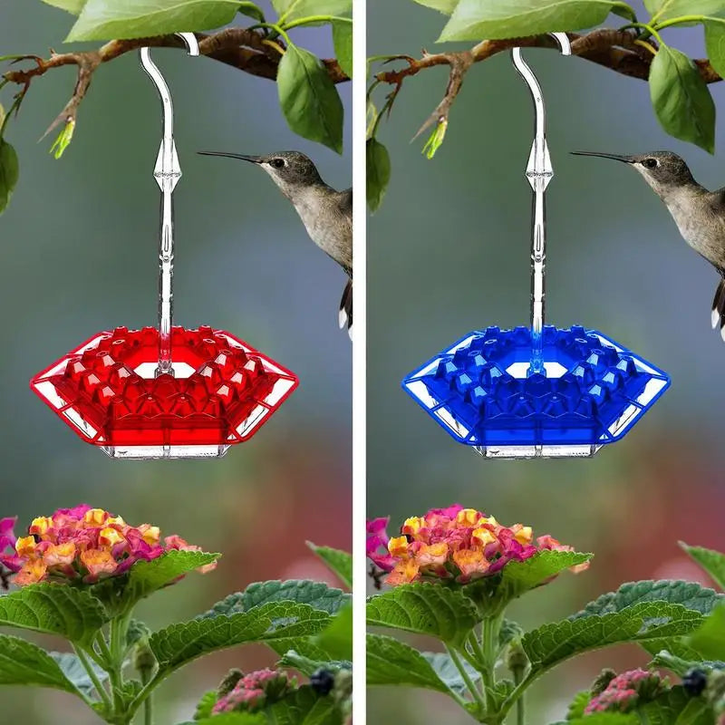 Hummingbird Feeders For Outdoors Hanging Portable Hummingbird Feeders Bird Hanger Feed Feeding Hexagon Easy To Clean Pet Feeder