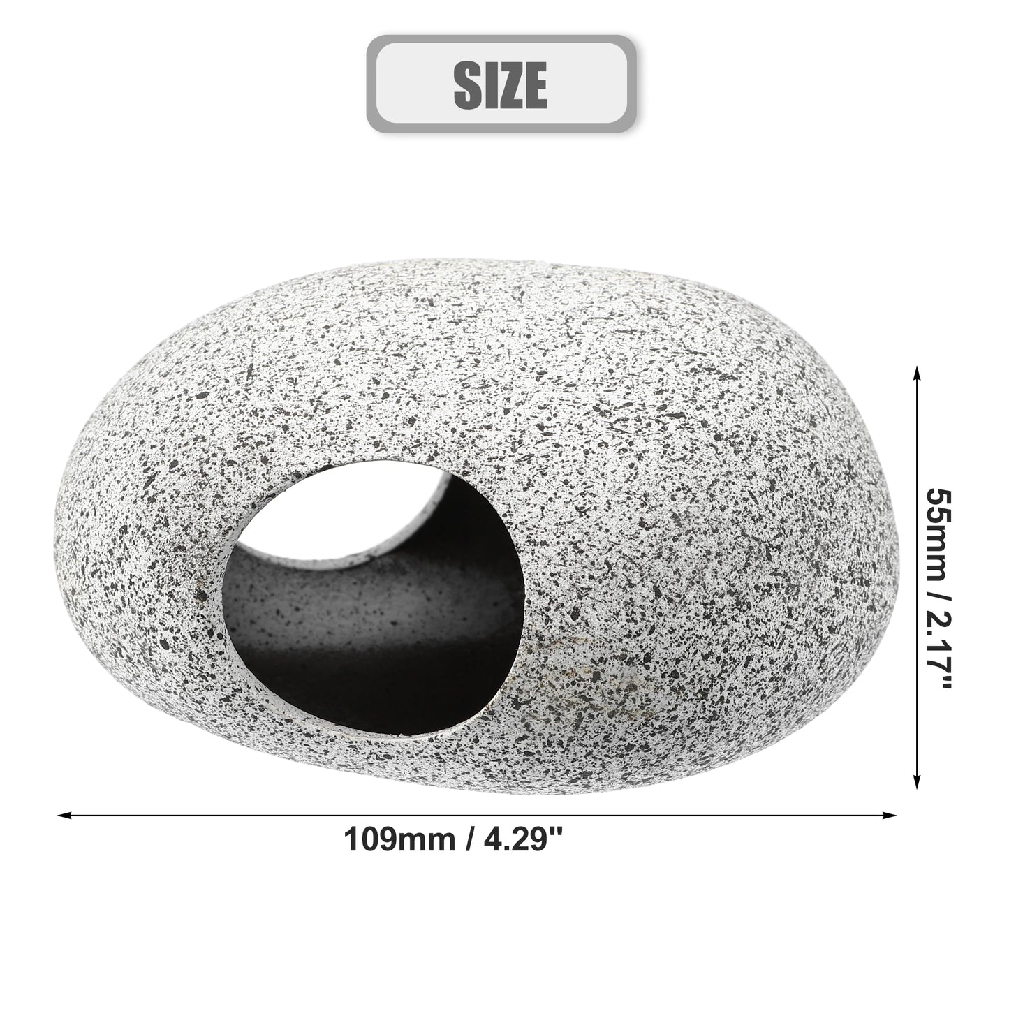 UXCELL Fish Tank Hideaway Rock Cave Ceramic Aquarium Decoration Fish Shrimps Shelter Pet Pottery House Canister Accessories
