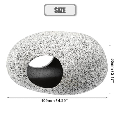 UXCELL Fish Tank Hideaway Rock Cave Ceramic Aquarium Decoration Fish Shrimps Shelter Pet Pottery House Canister Accessories