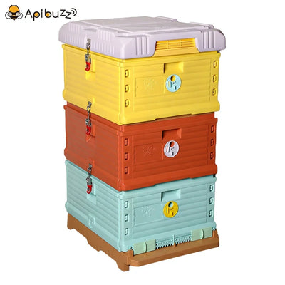 Langstroth 3-Layer 10-Frame Thermo Plastic Bee Hives for Sale - Bee Hive Box - Beekeeping Equipment Wholesale - Beehive Supplies