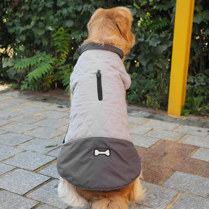 Warm Dog Pullover Waterproof Pullover Reflective Dog Coat Large Dog Warm Keeping Apparel For Cold Days For Camping Courtyard