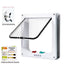 Cat Flap Door Magnetic Pet Door with 4 Way Lock for Cats Controllable ABS Plastic Gate Puppy Kitten Safety in&out Pet Doors Kit