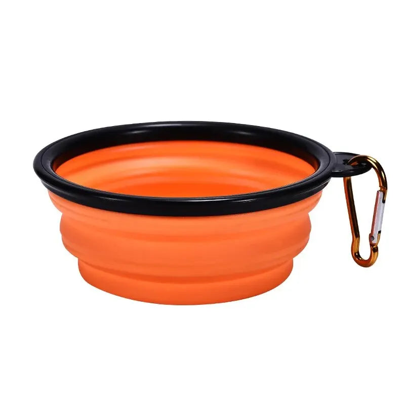 Hot Selling Camping Travel Portable Folding Dog Pet Food Water Bowl