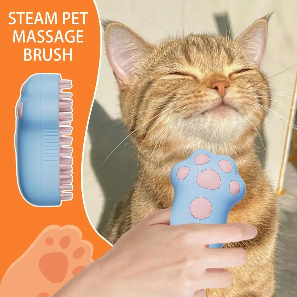 Cat Steamy Self Cleaning Brush Pet Steam Comb Hair Brushes Ergonomic Grooming Brush, Pet Deshedding Comb Massage Grooming Tool