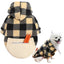 Plaid Dog Hoodie Pet Dog Clothes Sweaters With Hat And Pocket Design Autumn Winter Windproof Dog Clothing For Small Medium Dog
