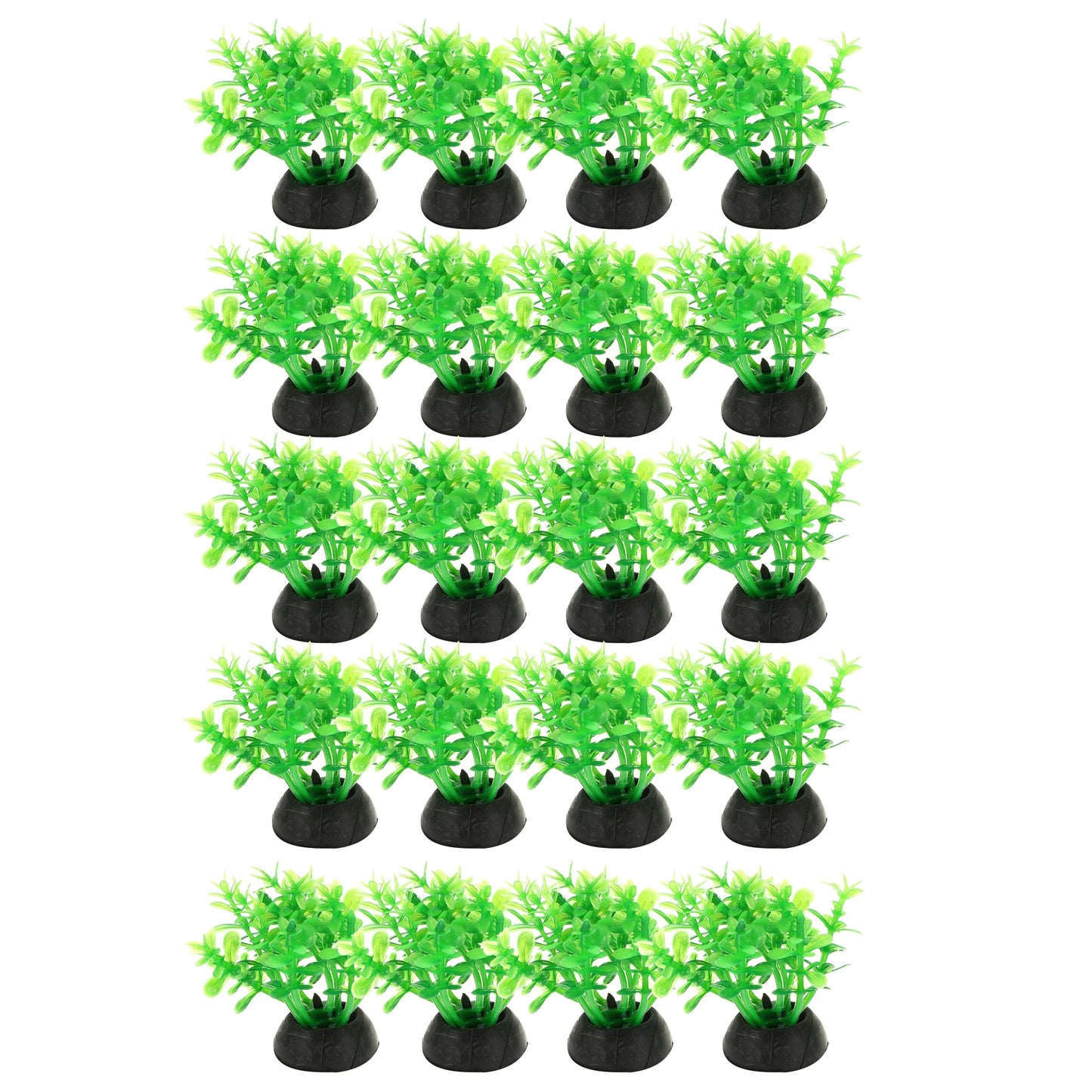 UXCELL 10/20 Pcs Aquarium Artificial Plastic Plants Water Weeds Ornament Fish Tank Plant Flower Grass Decoration Accessories