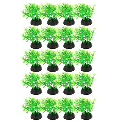 UXCELL 10/20 Pcs Aquarium Artificial Plastic Plants Water Weeds Ornament Fish Tank Plant Flower Grass Decoration Accessories