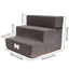 Pet Stairs 3 Steps Stairs for Small Dog Cat Pet Anti-slip Removable Dogs Bed Stairs Extra Wide Non-Slip Steps Pet Supplies