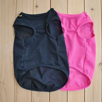 2pc Quick Dry Dog Shirt, Mesh Summer Dog Clothes Dollar Vest for Small Dogs,Sun-Protection Sleeveless Shirts for Dog Puppy Vest