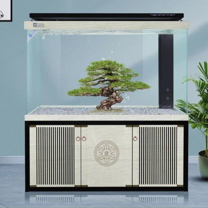 Glass Fish Tank Aquarium Arowana Large Fish Tank Golden Five-line Ultra-white Crystal Aquariums & Accessories 150*60*155cm