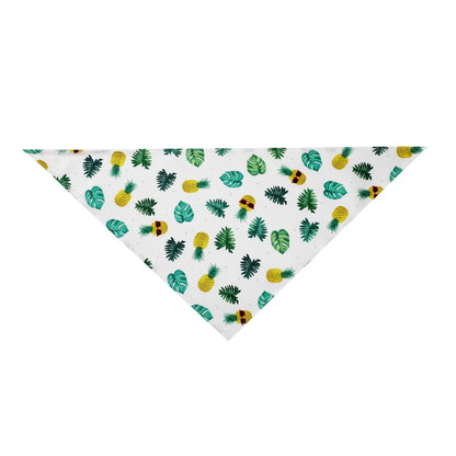 Cartoon Food Print Triangle Dog Collar Bandana Polyester Fade Resistant Pet Accessories Neck Scarf Small Dog Pet Supplies New