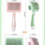 Pet Combs Self-cleaning Key Fading Comb Knots Removing Hair Massage Comb Cat and Dog Universal Easy To Clean
