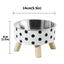 A Cat Bowl For Cats And Dogs, Simple Polka-dot Stainless Steel Pet Tall Bowl, Drinking Water, Anti-overturn Water Bowl, Food Bas