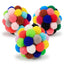 Cat Toys Cat Plush Ball Toy Pet Elastic Bell Ball Self Hi Ball Playing Cat Colorful  Woolen Ball Cat Toys Interactive Cat Toys