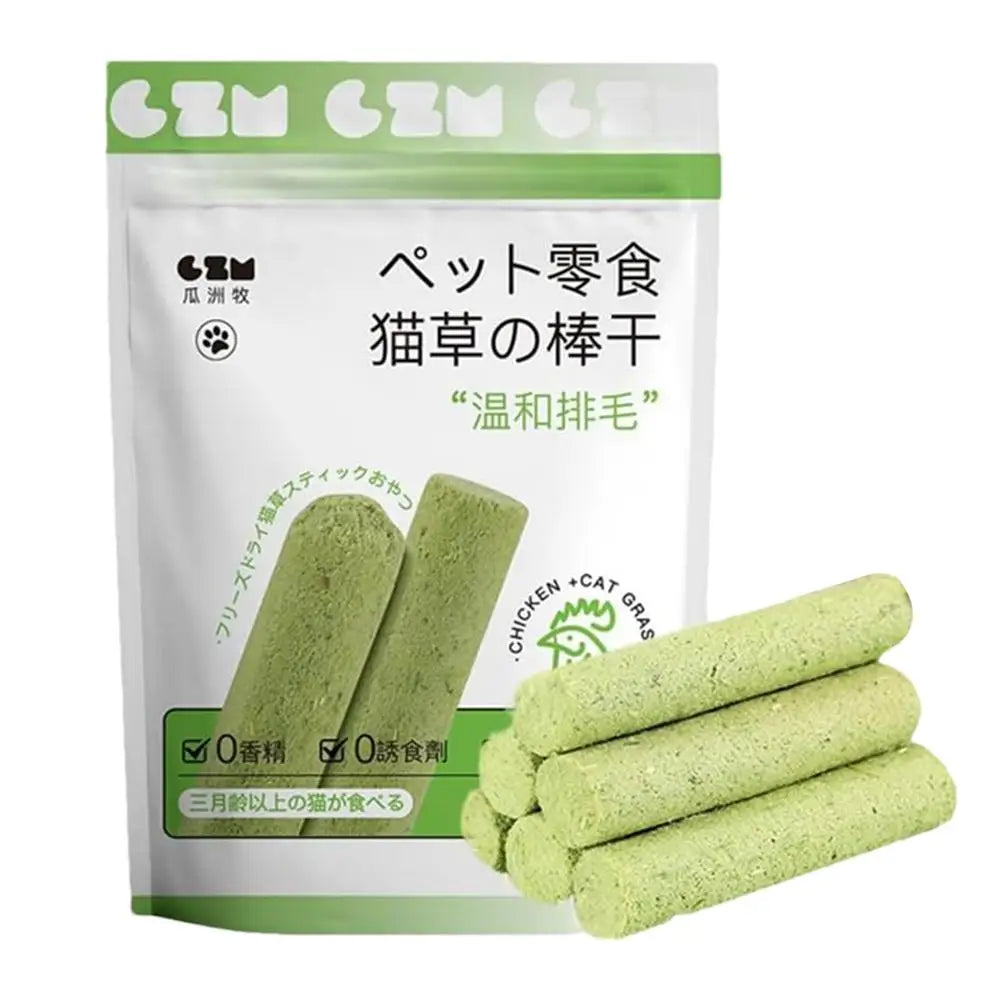 Cat Grass Stick Cat Grass Chewing Stick Natural Teeth Cleaner Removal Row Kitten Pet Snacks Teeth Caring for Kitten Mouth Health