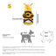 Dog Bee Costume Pet Bee Halloween Hoodies Soft Pet Halloween Christmas Cosplay Dress Hoodie Cosplay Clothes for Dog Cat Puppy