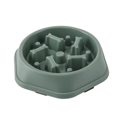 Slow Feeder Dog Bowls Slow Eating Pet Bowls Puzzle Anti-Gulping Interactive Bloat Durable Preventing Choking Healthy Dogs Bowl