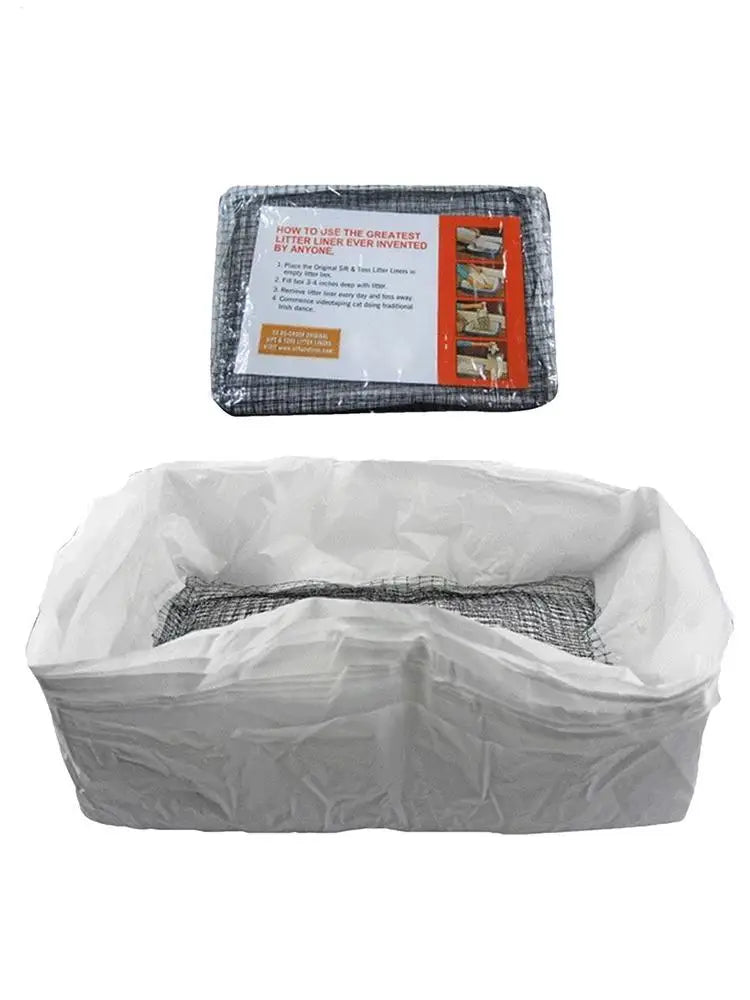 Durable Cat Litter Bags Liners 10Pcs Reusable Cat Litter Liners Bag Pet Hygienic Litter Box Liner Pet Cat Excrement Liners