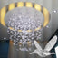 10Pcs Transparent Acrylic Hummingbird Hanging Ornaments Crystal Bird Pendants Wedding Party Living Room Home Ceiling Decorations