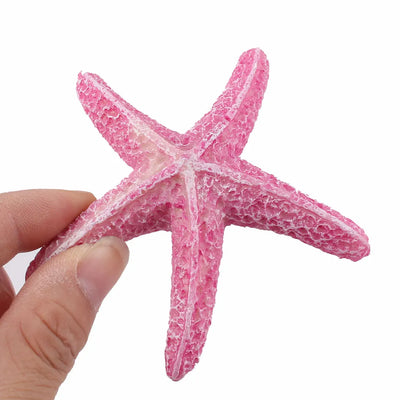 UXCELL Aquarium Artificial Starfish Pink Emulational Coral Fish Tank Polyresin Starfish Decoration Sea Star Shape Ornament