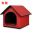 Kennel Winter Warm Waterproof Removable Washable Closed House Kennel Villa Small Dog Corgi Law 11 Pet Nest