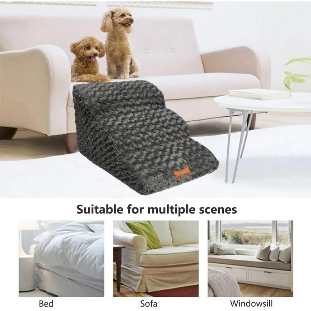 Improved 3 Layers Pet Dog Stairs Steps Portable Cat Climbing Ladder For Small Dog Cat Indoor Dog House Stairs Ramp Play Ladder