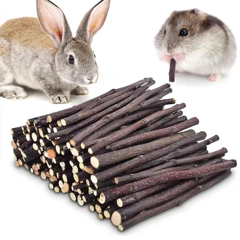 Professional Bird Parrot Teeth Grinding Apple Tree Stick Minerals Molar Stone Toys for Chinchilla Hamster Small Pet Toys Supply