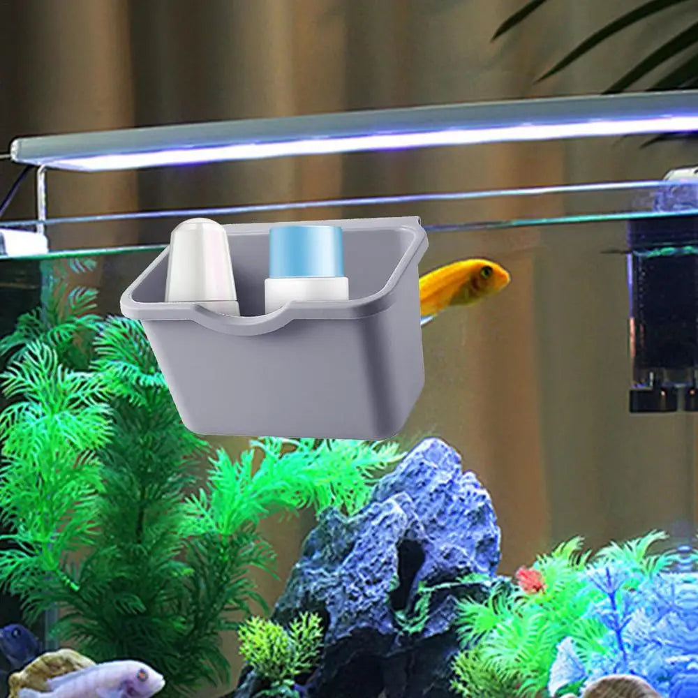 Fish Tank Tool Organizer 2pcs Aquarium Tools Organizer Aquarium Supplies Aquarium Accessories Storage Box For Aquariums Fish