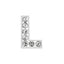 10mm Chrome Alloy Diamond Capital English Alphabet Jewelry Manual Diy Cat Claw Love Pet Collar Accessories