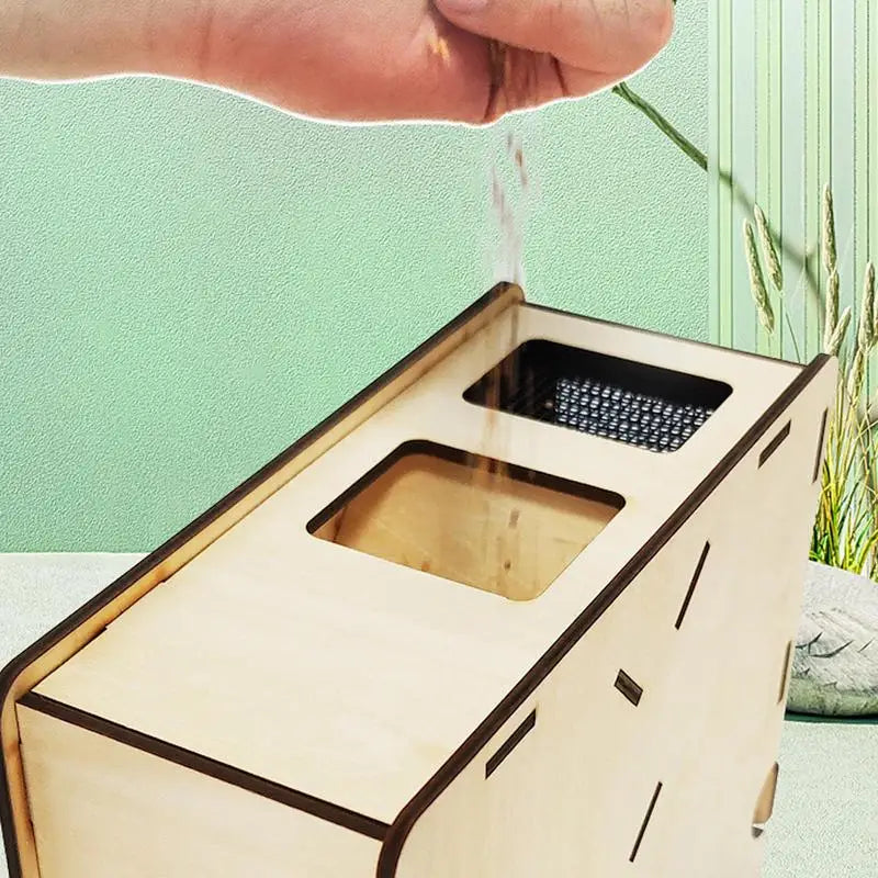 Birds Feed Wind Sheller Wooden Grain Splitter Machine Shell Separator Machine Chaff Blowing Machine Practical Bird Food Skin
