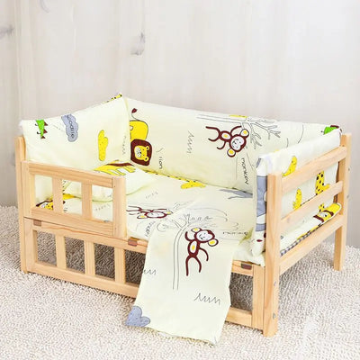 Kennel  solid wood dog bed  sleeping medium small dog  pet bed