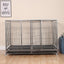 Manufacturer wholesale new pulley pet cage 160 * 94 * 110cm large reinforced stainless steel square tube practical dog cage