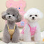 Flower Embroidery Pet Vest for Small Dogs Sweet Summer Striped Teddy Bear Cat Clothes Soft Cotton Designer Puppy Kitten T Shirt