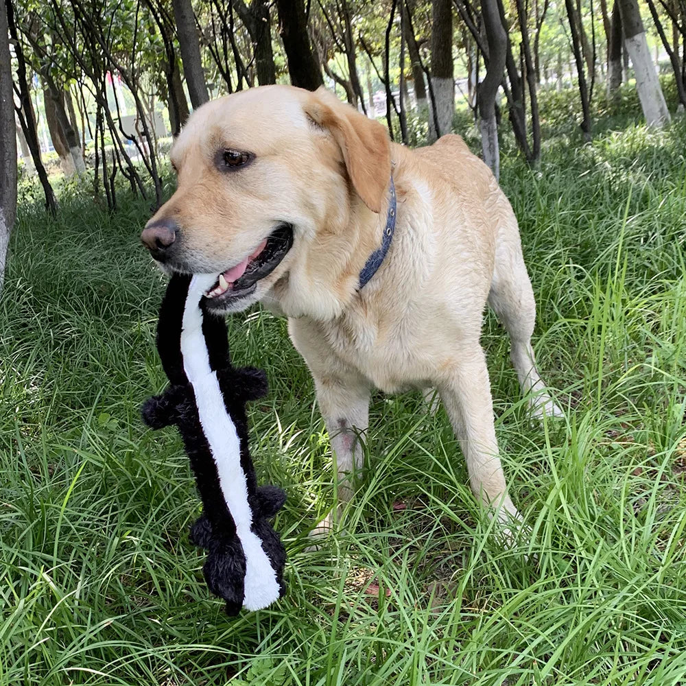 Dog Plush Toy Birthday Gift For Large Medium And Small Dogs Fun Pet Toys Plush Unfilled Animal Skins Skunk Fleece Squeak Toys