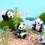 Resin Small Aquarium Ornaments Decoration Artificial Cute Panda for fish Tank Resin Aquarium Ornament Fish Tank Background Home