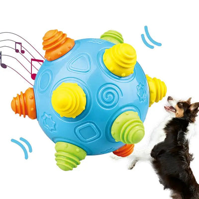 Interactive Dog Toy Ball LED Flash Music Dog Toy Ball Pet Bouncing Balls Interactive Jumping Toys For Dogs Playing Running