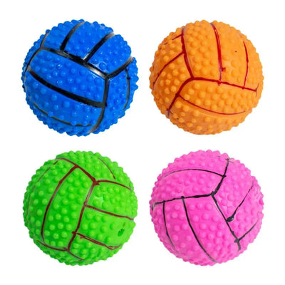 Dog Training Ball Toy Squeaky Treat Ball Interactive Pet Toys Ball Feeder Pet Stimulation Toy Bite-Resistant Puppy Toys