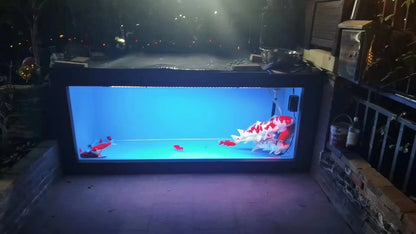 535 Gallon Fish Tank Side Drain All Black for Randy