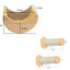 Wall Mounted Cat Climbing Shelves Cat Hammock with Ladder and Scratching Post Wooden Platform Pet Furniture for Kitten Playing