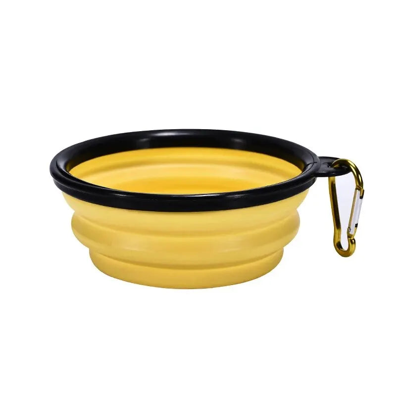 Hot Selling Camping Travel Portable Folding Dog Pet Food Water Bowl