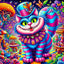 Disney Diamond Painting Cheshire Cat Rhinestone Pictures Embroidery Cartoon Adult Craft Mosaic Alice in Wonderland Wall Stickers