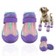 UXCELL 4pcs Casual Dog Shoes Waterproof Anti-Slip Dog Shoes Dog Boots Paw Protectors Outdoor Walking Protector Pets Shoes
