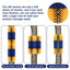 Livestock Scratch Brush Massage Grooming Brush Cow Brush Cattle Brush Horse Cow Scratcher Livestock Brush for Horse Cattle Sheep