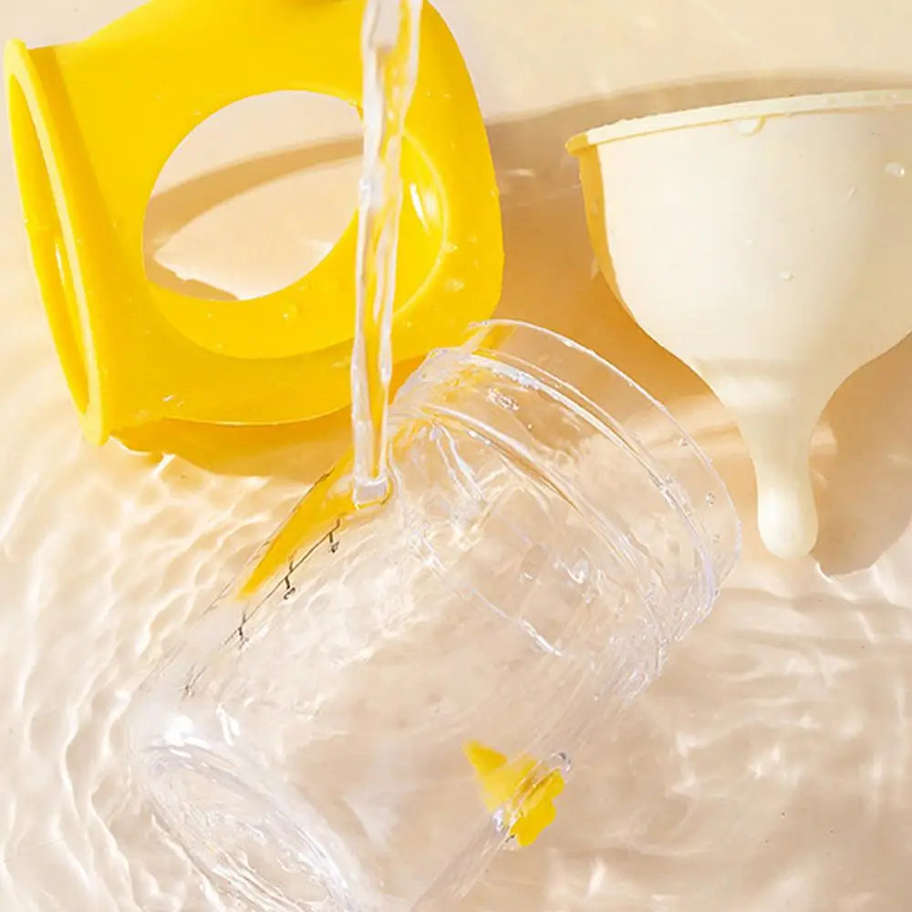 Pet Nursing Bottle Nursing Kitten Feeder Anti-Choking Silicone Feeding Nipple Small Animals Feeder with Visual Scale for Guinea