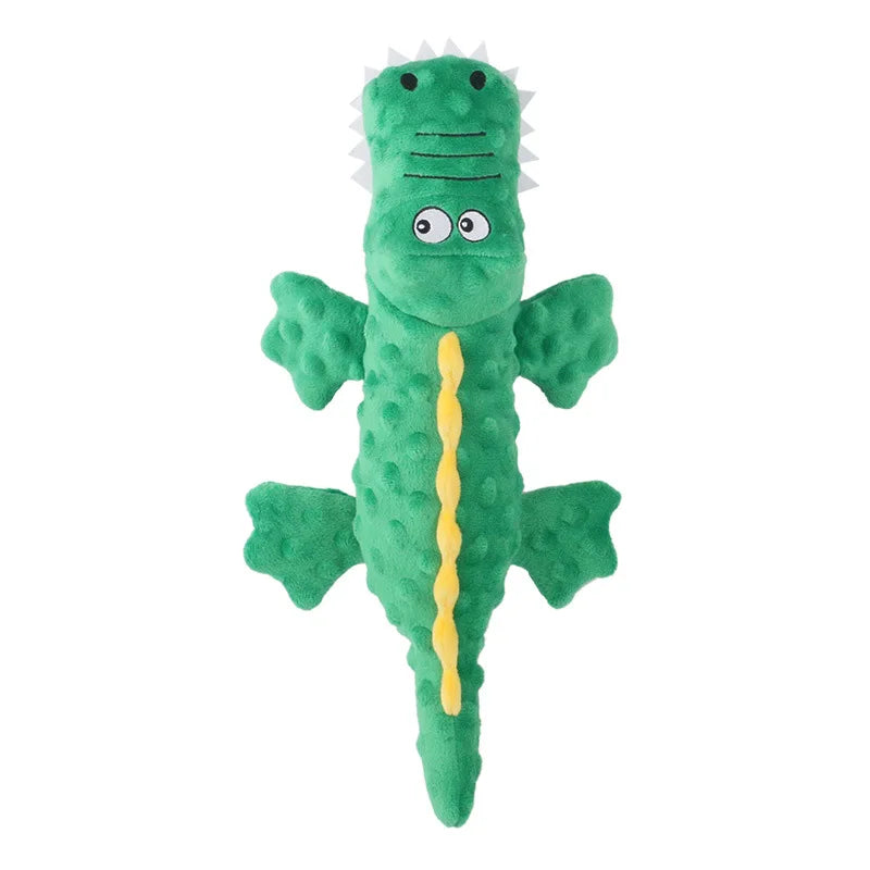 Pet plush toy sounding crocodile molars bite-resistant cute cartoon dog dog toy pet supplies