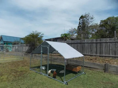 Customized Large Chicken Shed Outdoor Steel Pipe Construction Breeding Shed Duck Shed Simple Large Chicken Cage