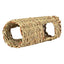 Hamster Grass Tunnel Natural Grass Tunnel Hamster Spacious Nest Indoor Pet Hideaway Hut Small Animals Activity Center for Dutch
