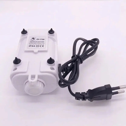 220V 3.5W 8W 12W Aquarium Air Pump Fish Tank Mini Air Compressor Oxygen Pump Aquarium Fish Tank Accessories Two Outputs Silent
