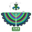 Kids Cosplay Costume Stage Performance Owl Peacock Wings Bird Felt Cape with Mask for Girls Boys Halloween Party Cloak